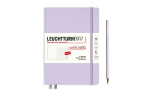 LEUCHTTURM WEEK PLANNER & NOTEBOOK A5 18 MONTHS LILAC 367682